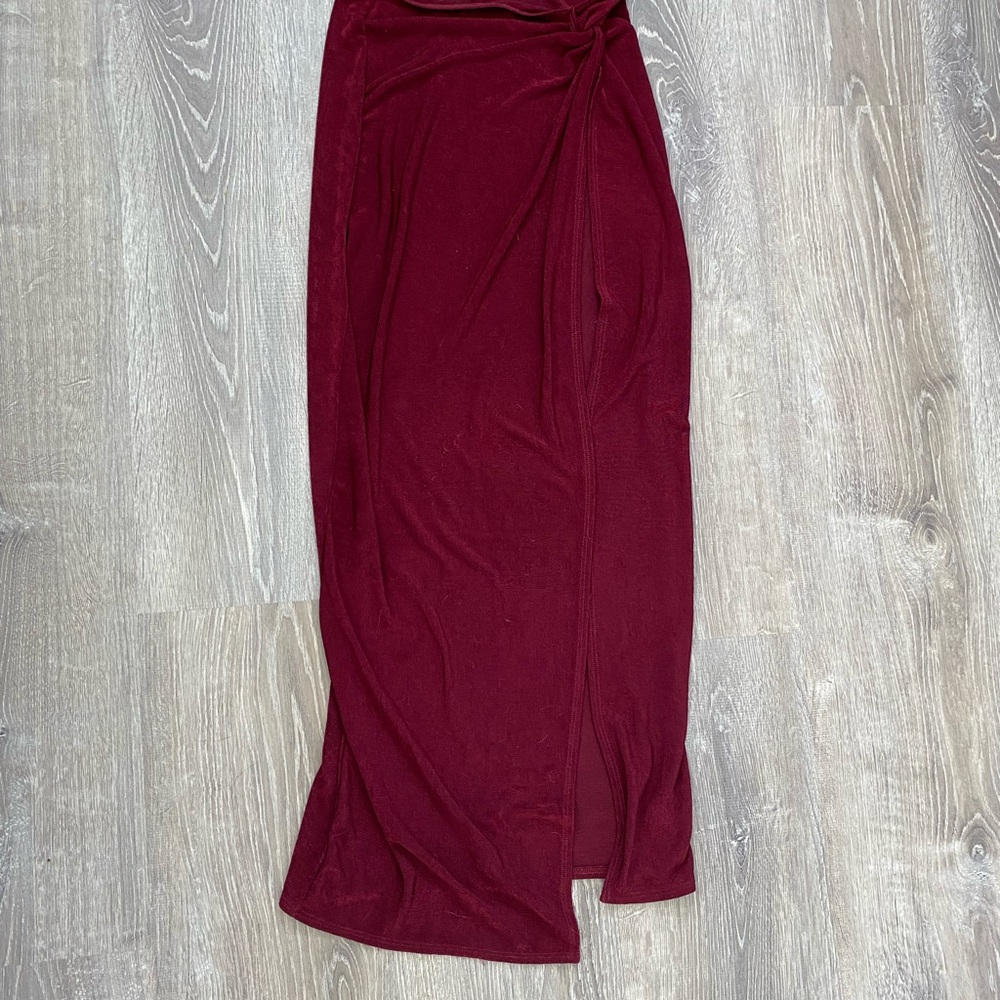 Free People Burgundy Skirt
